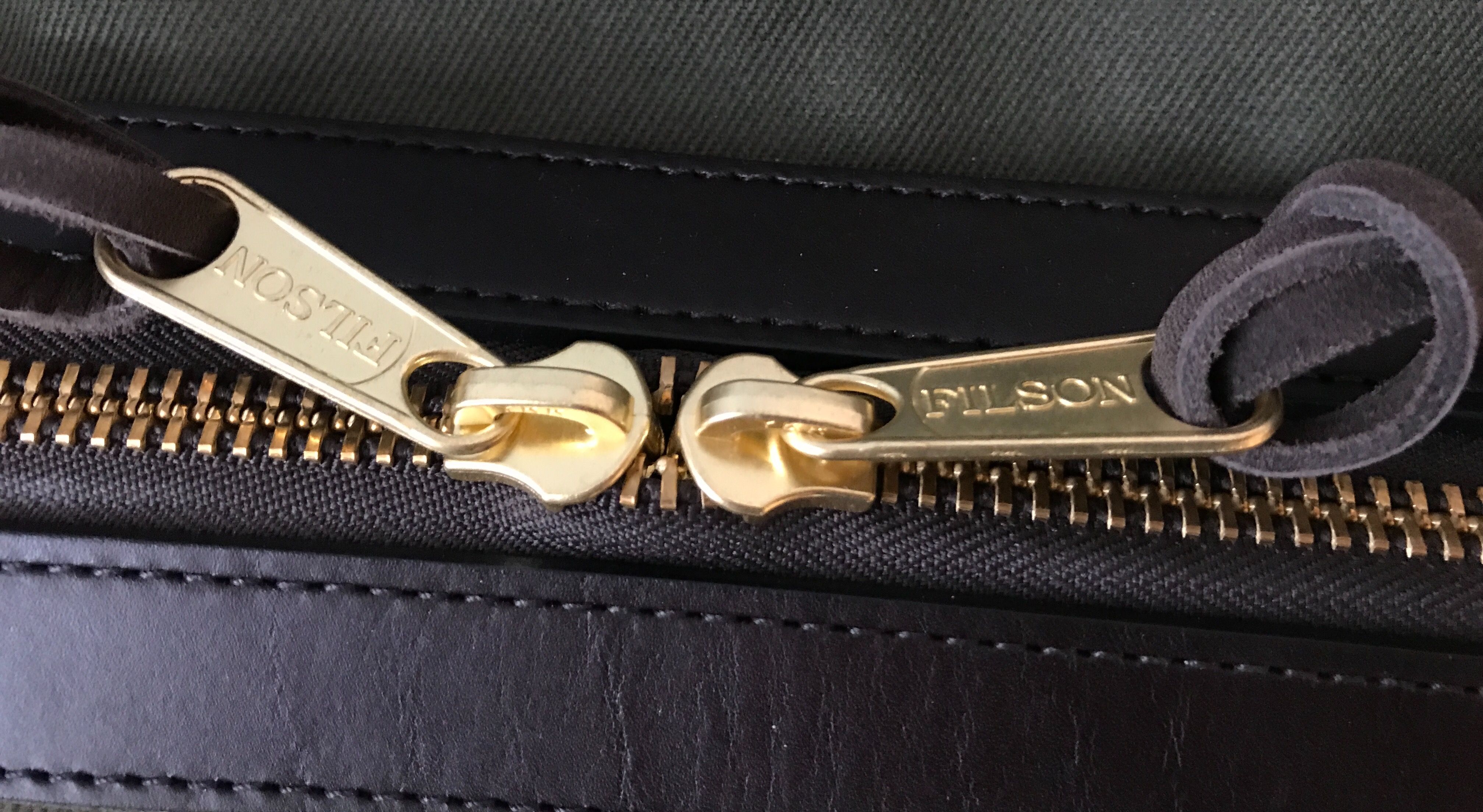 Filson Style Leather Zipper Pulls : r/EVERGOODS