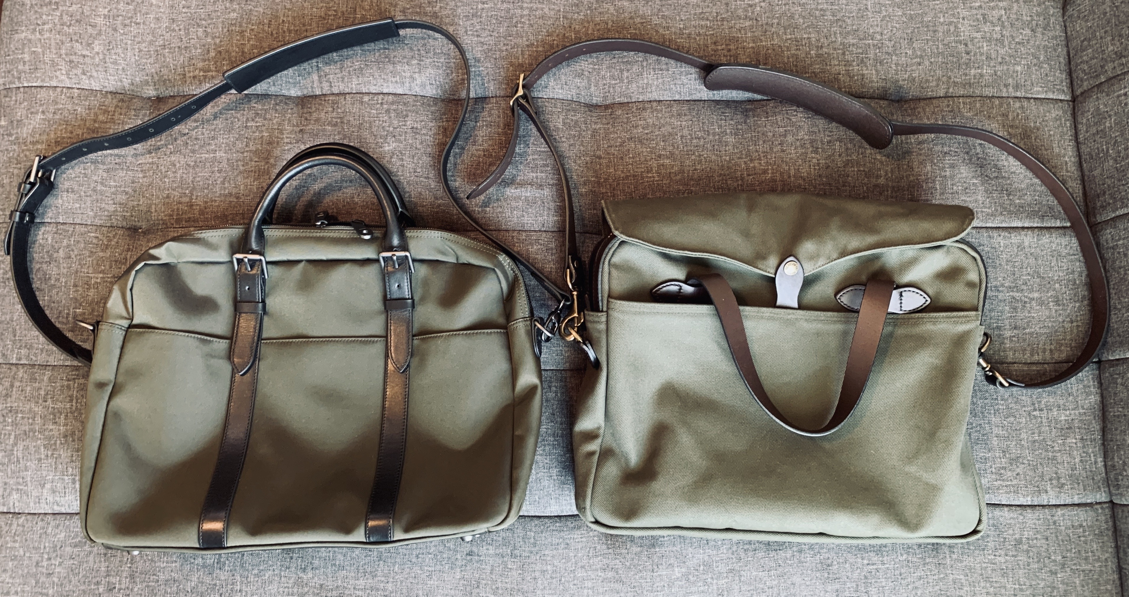 Stuart Lau Cary vs Filson Original Briefcase The Brooks Review