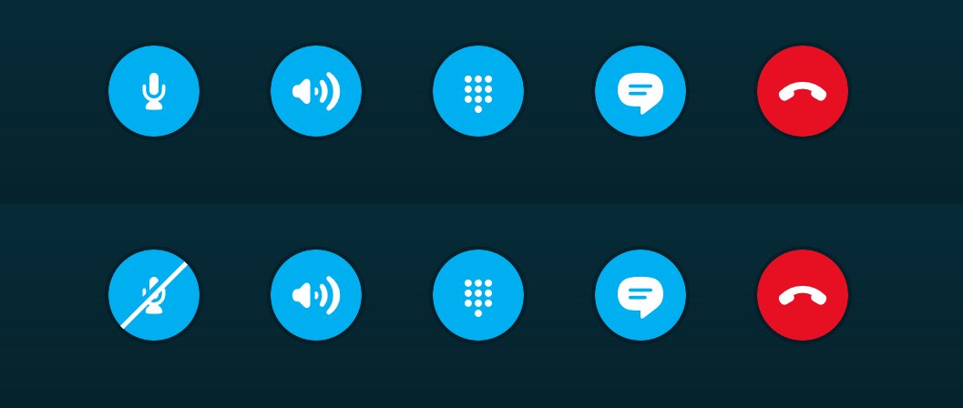 skype online status button