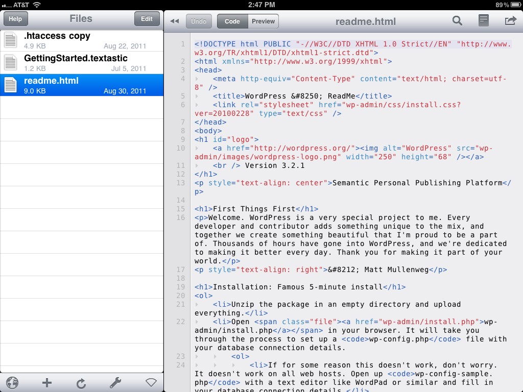 textastic code editor for ipad review